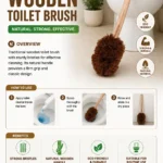 Toilet brush - wooden