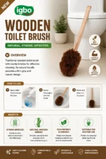 Toilet brush - wooden