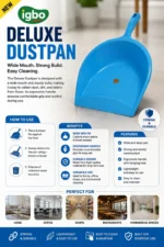 IGBO Super Dust Pan for Easy Dust Collection and Floor Cleaning