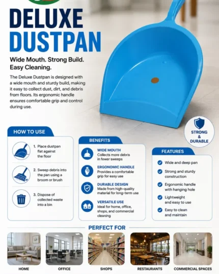 IGBO Super Dust Pan for Easy Dust Collection and Floor Cleaning